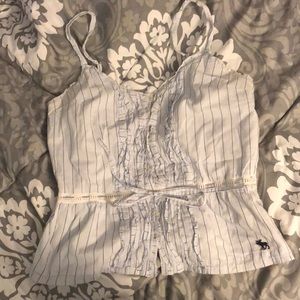 Hollister button up tank top